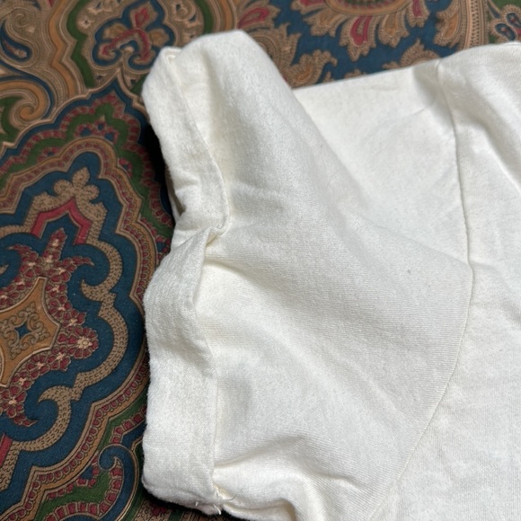 Local Lab ‘live life happy’ front& back graphic t cuffed sleeve bejeweled text L - Picture 5 of 6